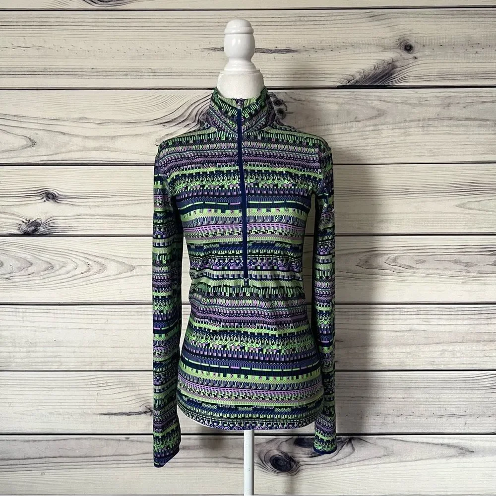 Nike Pro Warm Patterned Half Zip Jacket